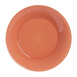 Assiette dessert Louise corail 22 cm -  Orange Rond Faïence Table Passion