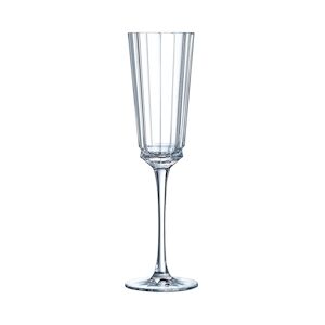 6 flûtes à Champagne 17cl Macassar - Cristal d'Arques - Verre ultra transparent au design vintage - Publicité