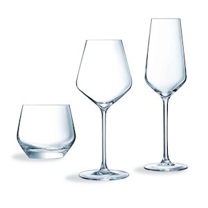 Ensemble 18 verres  Ultime - Cristal d'Arques - Publicité