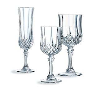 Ensemble 18 verres à pied Longchamp - Cristal d'Arques - Publicité