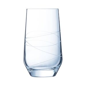 6 verres 40cl Abstraction - Cristal d'Arques - Verre ultra transparent moderne - Publicité