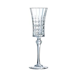 6 flûtes à champagne 15cl Lady Diamond - Cristal d'Arques - Verre ultra transparent au design vintage - Publicité