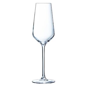 6 flûtes à Champagne 21cl Ultime - Cristal d'Arques - Verre ultra transparent moderne - Publicité