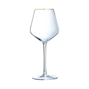 4 verres à pied 47 cl Ultime Bord Or - Cristal d'Arques - Publicité