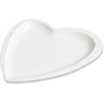 MONDO DECO Assiette Declaration GM Coeur Collection Blanche Blanc 27 X 22 cm x 5 Mondo Déco