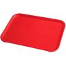 Cambro - Plateau Fast Food rouge en polypropylène, 36 x 46 cm, Carton de 12 - 1418FF163