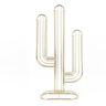 Present Time Porte capsules en métal Holder Cactus doré Pt Living