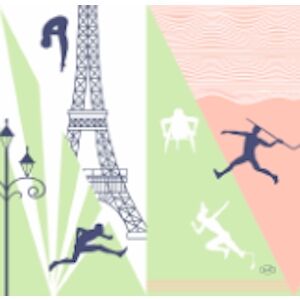 Serviette Bio-Dunisoft 40x40cm Paris Sport x360