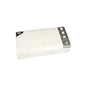 Papstar Serviettes, 2 plis pliage 1/4 33 cm x 33 cm blanc