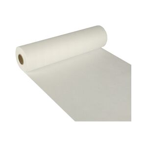 Papstar Chemin de table aspect textile ''soft selection'' 24 m x 40 cm blanc x 4