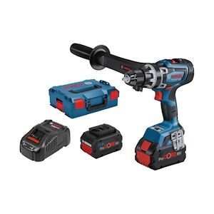 Bosch Perceuse Visseuse 18v Biturbo Gsr 18v 150 C + 2 Batteries 5.5ah + Chargeur + L Boxx Bosch 06019j500c