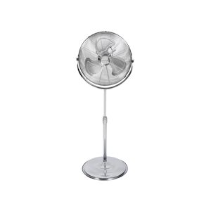 Tarrington House Ventilateur sur pied SWm²200N, aluminium, 57 x 50.5 x 152 cm, Ø 45 cm, 3 vitesses, 110 W, argenté