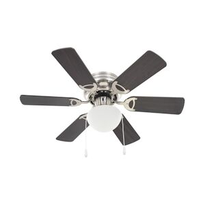 vidaXL Ventilateur de plafond orné avec lumière 82 cm Marron foncé vidaXL