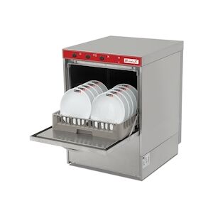 Romux® - Lave-vaisselle professionnelle 50x50 / avec pompes a produit de rinçage et détergent, lavage ultra rapide 2 minute
