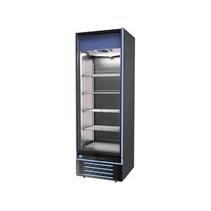 Iarp Vitrine verticale négative GLEE 45 PRIME, 670 x 640,5 x 1965 mm, ventilé, noir, présentation glaces, éclairage latéraux LED