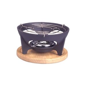 Invicta Rechaud mixte + socle Noir Fonte