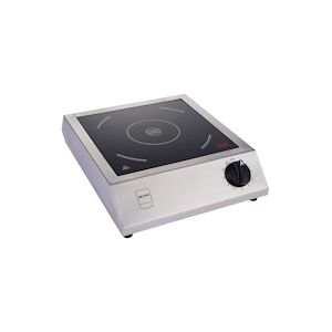 Metro Professional Plaque de cuisson à induction GIC3600, Acier inoxydable / Vitrocéramique, 33x42x10cm, 3500W, protection anti-surchauffe, Argent