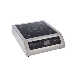 Metro Professional GIC3135 Plaque de cuisson à induction, Acier inoxydable / Vitrocéramique, 34x44x12cm, 3500W, Protection anti-surchauffe, Argenté