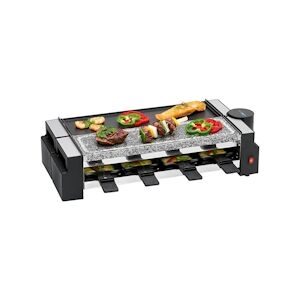 Clatronic Raclette gril avec pierre chaude 8 personnes RG 3678 Noir usage non-intensif Clatronic