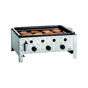 Bartscher Rôtissoire de table à gaz TB1000PF avec poêle à griller, 3 brûleurs - 1061933