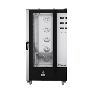 FM Four Mixte Elec A Injection De Vapeur 880X960X1865 -20 Niveaux Gn1/1 - 400/3+N/50-60Hz - 26250W - Mecanique A Afficheur Digital STG-201-ET