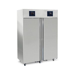 Virtus group Réfrigérateur 700+700 Litres En Inox à 2 Températures GN 2/1, 2°/+8°C 10°/ 22°C Wifi Virtus BMC0015/FN
