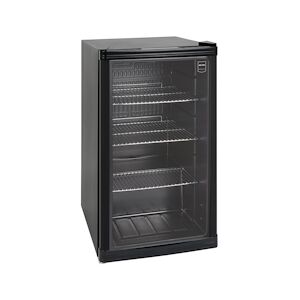 Metro Professional Mini-réfrigérateur à boissons GPC1088 avec porte vitrée, métal/verre, 49 x 43 x 83 cm, 88 L, froid statique, noir - Publicité