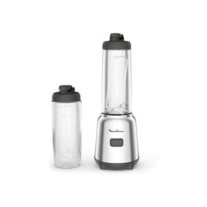 Moulinex Lm15fd10 Mini Blender 2 Bouteilles A Emporter En Tritan De Qualité Supérieure, Compact, Lames Amovibles Faciles A Net