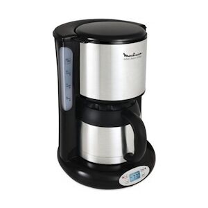 Moulinex Machine a Cafe - Cafetiere Electrique filtre isotherme programmable MOULINEX SUBITO - 8 a 12 tasses - Noir et Inox usage non-intensif Moulinex