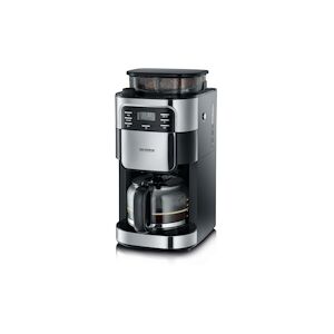 Severin 4810 Cafetiere Filtre Avec Broyeur Integre - Noir Et Inox - 1000w - 1,4 L - Usage Non Intensif - Severin