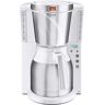 Melitta cafétiere look iv therm timer 1011-15 blanc/acier brossé