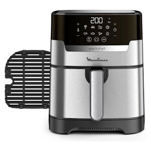 Friteuse Electrique MOULINEX  sans huile + grill 4.2 L Temperature reglable 8 programmes automatiques Timer digital Air fryer EZ505D10 usage non-inten