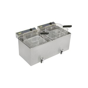 Roller Grill Friteuse électrique 2 x 12l avec vidange MF 120 DR Roller Grill