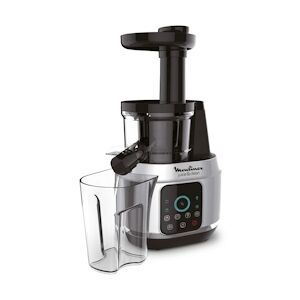 MOULINEX Extracteur De Jus 150w Aluminium / Noir 0,8l 4 Vitesses Pressage à Froid Rotation 80 Trs/min Multifonctions Glace Con