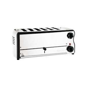 Rowlett rutland Grille Pain Professionnel 6 Fentes Blanc Esprit Acier inoxydable530 x210x200mm