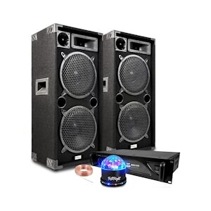 Pack Sonorisation IBIZA SOUND STAR 210 - DISCO BOX, Amplificateur BM SONIC 2000W TOTAL - Bass-Reflex 2 Boomers 25cm - 3 voies