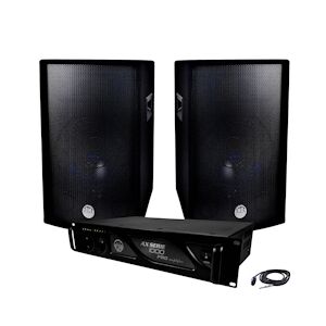 Pack Sonorisation 1600W Ampli Mydj + Enceintes BMS-12 de 2x600W + Câblages