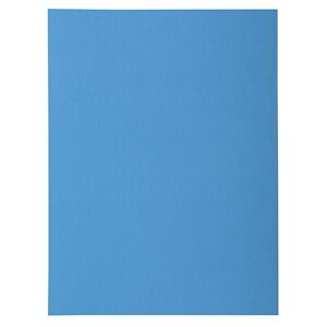 Exacompta - Réf. 218019E - Carton de 250 chemises rigides avec 1 rabat ROCK''S 210 g/m² - dim 24 x 32 cm pour documents format A4 - bleu - Publicité