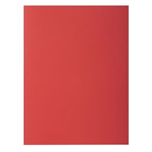 Exacompta - Réf. 216012E - Carton de 250 chemises rigides avec 2 rabats ROCK''S 210 g/m² - dim 24 x 32 cm pour documents format A4 - rouge - Publicité