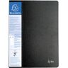 Exacompta - Réf. 88801E - Carton de 8 Protège-documents en polypropylène rigide avec porte étiquette 3 faces Up Line Opaque 60 vues - A4 - Noir