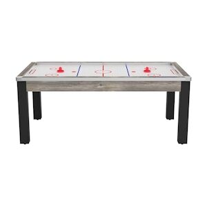 Air Hockey convertible table 8 personnes Toronto industriel et blanc (surface de jeu)  JardinDeco