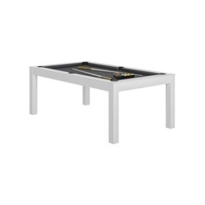 RENE PIERRE Billard Charme Blanc Drap Slate Grey 203x116x78cm + plateaux table