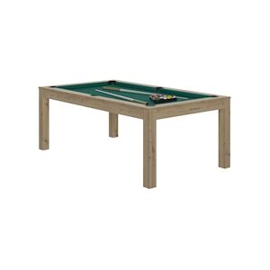 RENE PIERRE Billard Charme Chene Sable Drap Vert 203x116x78cm