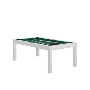 RENE PIERRE Billard Charme Blanc Drap Vert 203x116x78cm