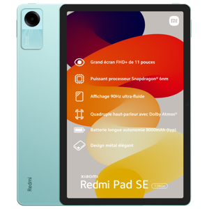 Tablette Tactile Xiaomi Pad SE  4/128Go - WiFi - Vert
