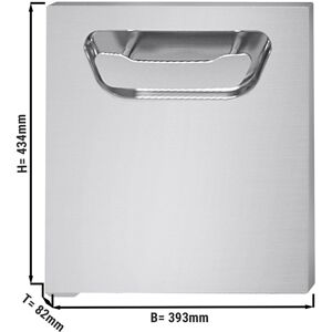 GGM GASTRO - Porte encastrée - 400mm - Charnière à gauche