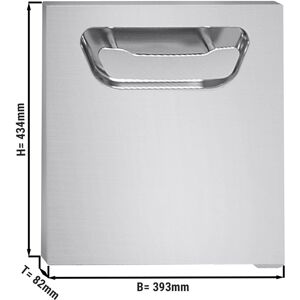 GGM GASTRO - Porte pour soubassement - 400mm - Charnière à droite