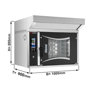 GGM GASTRO - Four électrique à convection - 6x EN 60 x 40 cm - Inclus hotte avec moteur & Condensateur