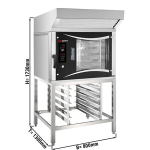 GGM GASTRO - Four combiné de boulangerie - Digital - 5x EN 80x40 - Hotte & Support inclus