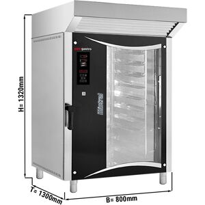 GGM GASTRO - Four combiné de boulangerie - Digital - 10x EN 80x40 - Hotte, Moteur & Condenseur inclus